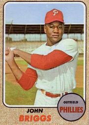 1968 Topps Baseball Cards      284     Johnny Briggs